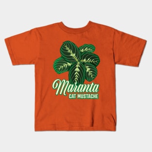 Maranta Cat Mustache Kids T-Shirt